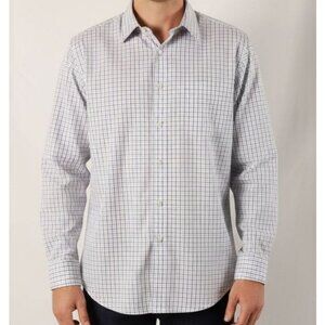 Brooks Brothers 346 Non Iron White Check Dress Shirt Mens 16.5 4/5